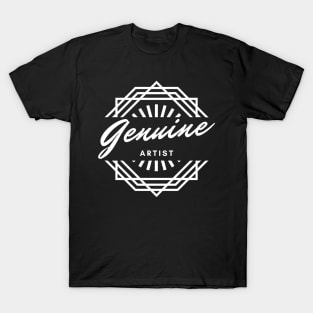 Genuine Artist Logo Style Design T-Shirt